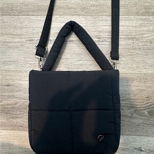 Black Quilted Crossbody Bag